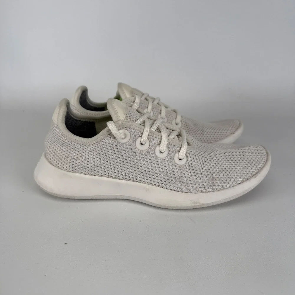 ALLBIRDS White Tree Runners Lace Up Running Sneakers Shoes Women's 7